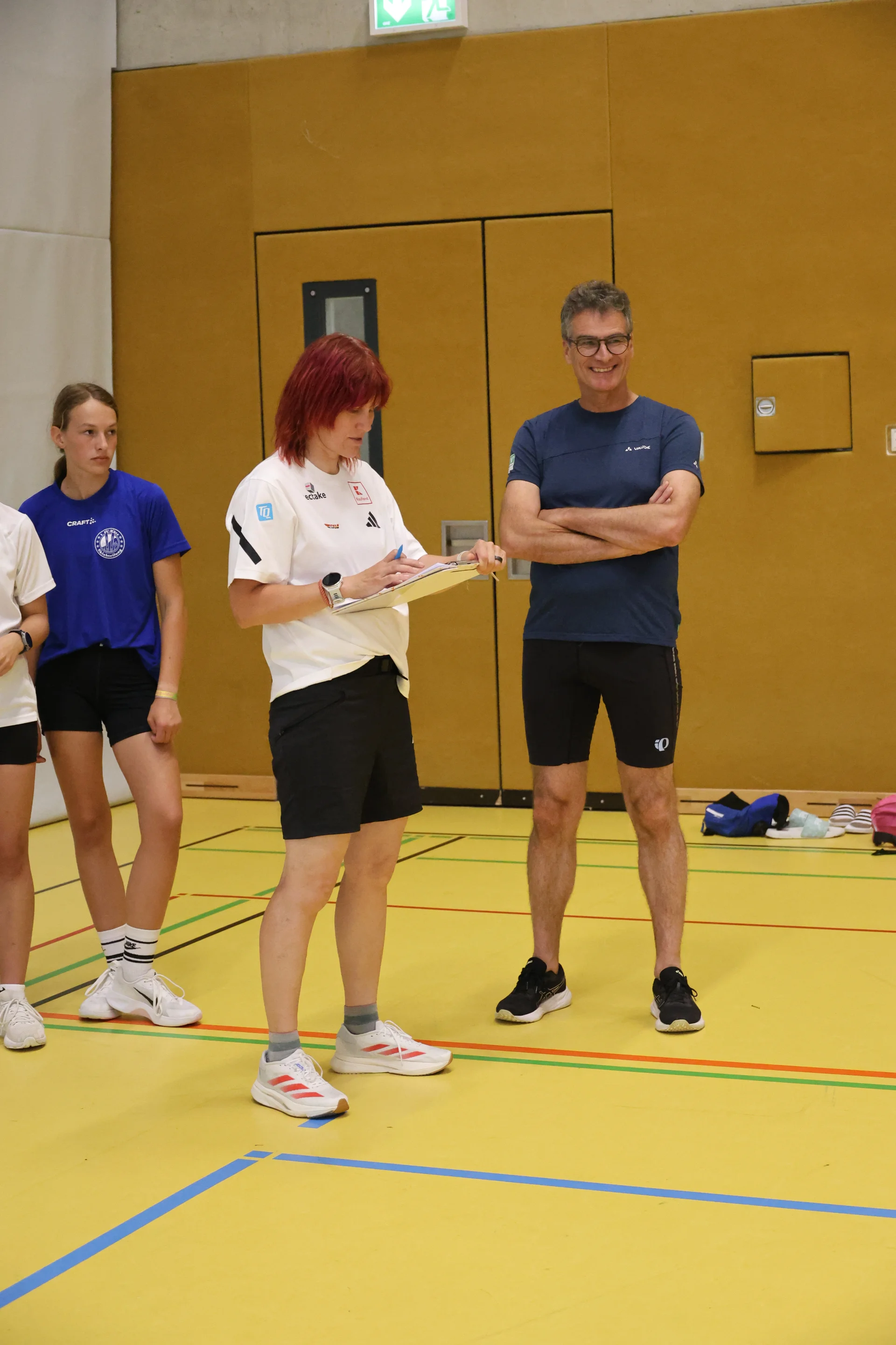 Turn-Parcours unter qualifizierter Anleitung: Kathi Wilhelm, Weltmeisterin und Olympiasiegerin mit Heiner Stocker | © Carsten Tanzhaus