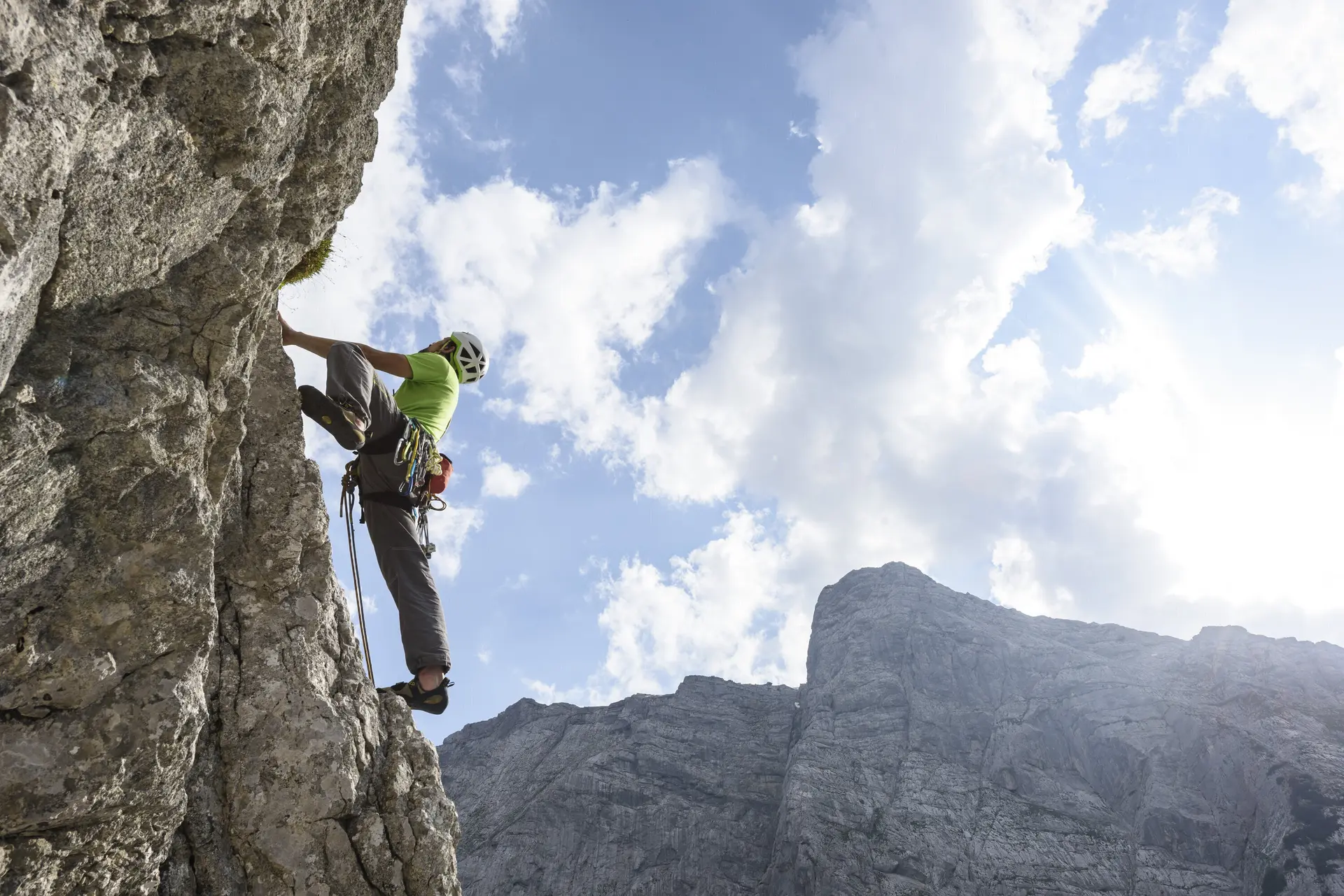 Outdoor-Klettern am Fels | © DAV/Wolfgang Ehn